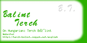 balint terch business card